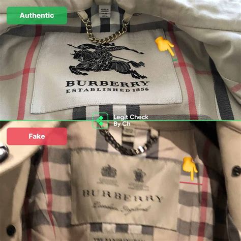 how you spot fake burberry bah|identify burberry raincoat.